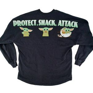DISNEY BABY YODA M Protect Snack Attack Spirit Jersey Star Wars Mandalorian Top